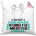 Kung-Fu-Meister Geschenk Kissen mit Füllung 40x40 So Gut Kann Nur Ein Kung-Fu-Meister Aussehen Geschenkidee (Grau) Rosa Trendation