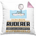 Ruderer Geschenk Kissen mit Füllung 40x40 Ich Bin Ruderer Aber Sag Doch Einfach Superheld Lustige Geschenkdiee für Ruderer (Grau) Rosa Trendation