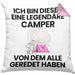 Bergsteiger Geschenk Kissen mit Füllung 40x40 Lustige Geschenkidee Geburtstag für Bergsteiger Ich Bin Dieser Legendäre Bergsteiger Von Dem Alle Geredet Haben (Grau) Rosa Trendation