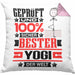 Yogi Geschenk Lustiger Spruch für Yogi Geschenkidee Bester Yogi Der WeltKissen mit Füllung 40x40 (Grau) Rosa Trendation