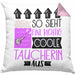 Taucherin Geschenk Kissen mit Füllung 40x40 Lustig Geschenkidee für Taucherin Geburtstag So Sieht Eine Richtig Coole Taucherin Aus Frauen Spruch (Grau) Rosa Trendation