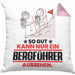Bergführer Geschenk Kissen mit Füllung 40x40 So Gut Kann Nur Ein Bergführer Aussehen Geschenkidee (Grau) Rosa Trendation