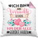 Freundin Kissen mit Füllung 40x40 Geschenk Lustiger Spruch Geschenkidee Ich Bin Die Verrückte Freundin Von Der Alle Geredet Haben (Grau) Rosa Trendation