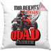 Mir Reichts Ich Geh Quad Fahren Kissen mit Füllung 40x40 Geschenk Quadfahrer Geschenkidee Lustiger Spruch (Grau) Rosa Trendation