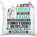 Tonstudio-Besitzer Geschenk Kissen mit Füllung 40x40 Lustiger Spruch Erheben Sie Sich Der Tonstudio-Besitzer Betritt den Raum (Grau) Rosa Trendation