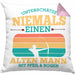 Lustige Bogenschütze Kissen mit Füllung 40x40 Geschenk für Pfeil & Bogen Enthusiasten (Grau) Rosa Trendation