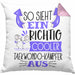 So Sieht Ein Richtig Cooler Taekwondo-Kämpfer Aus Geschenk Kissen mit Füllung 40x40 Lustiger Spruch Geschenkidee (Grau) Rosa Trendation