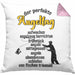 Kissen mit Füllung 40x40 für Angler Geschenk für Fischer Geschenkidee (Grau) Rosa Trendation