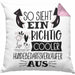Hundebedarfsverkäufer Kissen mit Füllung 40x40 So Sieht Ein Richtig Cooler Hundebedarfsverkäufer Aus Geschenk Lustiger Spruch Geschenkidee (Grau) Rosa Trendation