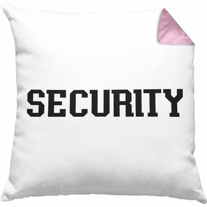 Security Kissen mit Füllung 40x40 für Türsteher Wächter Geschenk für Beschützer (Grau) Rosa Trendation