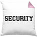 Security Kissen mit Füllung 40x40 für Türsteher Wächter Geschenk für Beschützer (Grau) Rosa Trendation