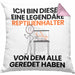 Reptilienhalter Geschenk Kissen mit Füllung 40x40 Lustige Geschenkidee Geburtstag für Reptilienhalter Ich Bin Dieser Legendäre Reptilienhalter Von Dem Alle Geredet Haben (Grau) Rosa Trendation