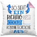 Hobbymeteorologe Kissen mit Füllung 40x40 So Sieht Ein Richtig Cooler Hobbymeteorologe Aus Geschenk Lustiger Spruch Geschenkidee (Grau) Rosa Trendation
