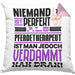 Pferdetherapeut Geschenk Kissen mit Füllung 40x40 Lustige Geschenkidee für Pferdetherapeut Geburtstag Niemand Ist Perfekt Aber Als Pferdetherapeut Ist Man Nah Dran (Grau) Rosa Trendation