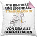 Straßenmusiker Geschenk Kissen mit Füllung 40x40 Lustige Geschenkidee Geburtstag für Straßenmusiker Ich Bin Dieser Legendäre Straßenmusiker Von Dem Alle Geredet Haben (Grau) Rosa Trendation