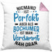 Bochum Kissen mit Füllung 40x40 Geschenk Bochumer Geschenkidee Niemand Ist Perfekt Aber Als Bochumer (Grau) Rosa Trendation