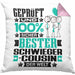 Schwiegercousin Geschenk Lustiger Spruch für Schwiegercousin Geschenkidee Bester Schwiegercousin Der WeltKissen mit Füllung 40x40 (Grau) Rosa Trendation
