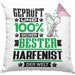 Harfenist Geschenk Lustiger Spruch für Harfenist Geschenkidee Bester Harfenist Der WeltKissen mit Füllung 40x40 (Grau) Rosa Trendation