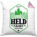 Lustige Kissen mit Füllung 40x40 für Landwirte Bauern Geschenk Spruch Nur Ein Held Fährt Aufs Feld (Grau) Rosa Trendation