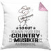 Country-Musiker Geschenk Kissen mit Füllung 40x40 So Gut Kann Nur Ein Country-Musiker Aussehen Geschenkidee (Grau) Rosa Trendation