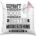 Musikerziehung Geschenk Lustiger Spruch für Musikerziehung Geschenkidee Bester Musikerziehung Der WeltKissen mit Füllung 40x40 (Grau) Rosa Trendation