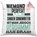 Singer-Songwriter Geschenk Kissen mit Füllung 40x40 Lustige Geschenkidee für Singer-Songwriter Geburtstag Niemand Ist Perfekt Aber Als Singer-Songwriter Ist Man Nah Dran (Grau) Rosa Trendation