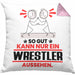 Wrestler Geschenk Kissen mit Füllung 40x40 So Gut Kann Nur Ein Wrestler Aussehen Geschenkidee (Grau) Rosa Trendation