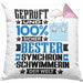 Synchronschwimmerin Geschenk Lustiger Spruch für Synchronschwimmerin Geschenkidee Bester Synchronschwimmerin Der WeltKissen mit Füllung 40x40 (Grau) Rosa Trendation