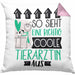 Tierärztin Geschenk Kissen mit Füllung 40x40 Lustig Geschenkidee für Tierärztin Geburtstag So Sieht Eine Richtig Coole Tierärztin Aus Frauen Spruch (Grau) Rosa Trendation
