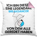 Breakdancer Geschenk Kissen mit Füllung 40x40 Lustige Geschenkidee Geburtstag für Breakdancer Ich Bin Dieser Legendäre Breakdancer Von Dem Alle Geredet Haben (Grau) Rosa Trendation