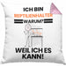 Reptilienhalter Geschenk Kissen mit Füllung 40x40 Lustiger Spruch Ich Bin Reptilienhalter Warum Weil Ich Es Kann Geschenkidee Bester Reptilienhalter Geburtstag (Grau) Rosa Trendation