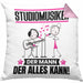 Studiomusiker Kissen mit Füllung 40x40 Geschenk für Studiomusiker Der Mann Der Alles Kann Geschenkidee zum Geburtstag (Grau) Rosa Trendation