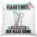 Harfenist Kissen mit Füllung 40x40 Geschenk für Harfenist Der Mann Der Alles Kann Geschenkidee zum Geburtstag (Grau) Rosa Trendation