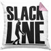 Lustige Kissen mit Füllung 40x40 für Slackliner Geschenk Slackline (Grau) Rosa Trendation