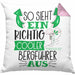 So Sieht Ein Richtig Cooler Bergführer Aus Kissen mit Füllung 40x40 Geschenk für Bergführer Geburtstag Geschenkdiee (Grau) Rosa Trendation