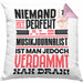 Musikjournalist Geschenk Kissen mit Füllung 40x40 Lustige Geschenkidee für Musikjournalist Geburtstag Niemand Ist Perfekt Aber Als Musikjournalist Ist Man Nah Dran (Grau) Rosa Trendation