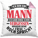 Ehemann Kissen mit Füllung 40x40 Geschenk Ich Bin Ein Mann Ich Kann Dinge Schon Vergessen Geschenk Von Ehefrau (Grau) Rosa Trendation