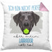 Labrador Besitzer Kissen mit Füllung 40x40 Geschenk Lustiger Spruch Geschenkidee Besitzerin Ich Bin Nicht toll Aber Mein Labrador Ist Es (Grau) Rosa Trendation
