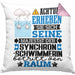 Synchronschwimmerin Geschenk Kissen mit Füllung 40x40 Lustiger Spruch Erheben Sie Sich Der Synchronschwimmerin Betritt den Raum (Grau) Rosa Trendation