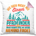 Pfadfinder Kissen mit Füllung 40x40 Geschenk Leg Dich Nicht Mit Einem Pfadfinder An Scout Geschenkdiee (Grau) Rosa Trendation
