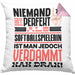 Softballspielerin Geschenk Kissen mit Füllung 40x40 Lustige Geschenkidee für Softballspielerin Geburtstag Niemand Ist Perfekt Aber Als Softballspielerin Ist Man Nah Dran (Grau) Rosa Trendation