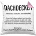 Dachdecker Geschenk Kissen mit Füllung 40x40 Lustig Mann Männer Zubehör Geschenkidee Dachdecker-Meister (Grau) Rosa Trendation