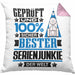 Serienjunkie Geschenk Lustiger Spruch für Serienjunkie Geschenkidee Bester Serienjunkie Der WeltKissen mit Füllung 40x40 (Grau) Rosa Trendation