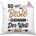 Ehemann Geschenk Kissen mit Füllung 40x40 So Sieht Der Beste Ehemann Der Welt Aus Jahrestag Geschenkidee Gag Joke (Grau) Rosa Trendation