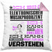 Elektronischer Musikproduzent Geschenk Kissen mit Füllung 40x40 Lustige Geschenkdiee für einen Elektronischer Musikproduzent Geburtstag Ich Bin Elektronischer Musikproduzent Ich Kann Es Dir Erklären Aber Nicht Für Dich Verstehen (Grau) Rosa Trendation