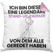 Stand-Up-Paddler Geschenk Kissen mit Füllung 40x40 Lustige Geschenkidee Geburtstag für Stand-Up-Paddler Ich Bin Dieser Legendäre Stand-Up-Paddler Von Dem Alle Geredet Haben (Grau) Rosa Trendation