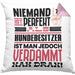 Hundebesitzer Geschenk Kissen mit Füllung 40x40 Lustige Geschenkidee für Hundebesitzer Geburtstag Niemand Ist Perfekt Aber Als Hundebesitzer Ist Man Nah Dran (Grau) Rosa Trendation