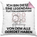 Plattenladenbesitzer Geschenk Kissen mit Füllung 40x40 Lustige Geschenkidee Geburtstag für Plattenladenbesitzer Ich Bin Dieser Legendäre Plattenladenbesitzer Von Dem Alle Geredet Haben (Grau) Rosa Trendation
