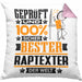 Raptexter Geschenk Lustiger Spruch für Raptexter Geschenkidee Bester Raptexter Der WeltKissen mit Füllung 40x40 (Grau) Rosa Trendation