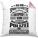 Lustige Schießen-Kissen mit Füllung 40x40 für Sportschützen Geschenk Ich Bin Sportschütze (Grau) Rosa Trendation